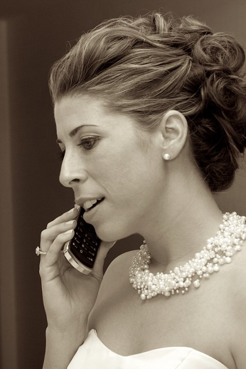 bride on phone bigger