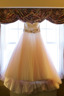 wedding bride's gown